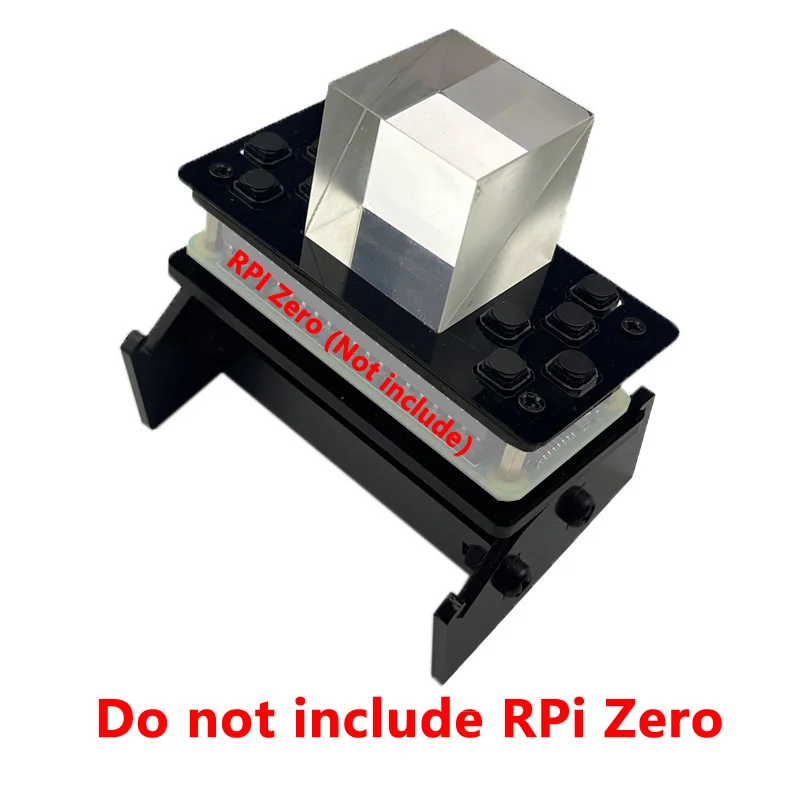 Raspberry pi Lcd 3d Display Transparente Tela de Projetor Holográfico Prisma Refrativo Jogo Mini tv para Raspberry pi Zero - Imagem 3