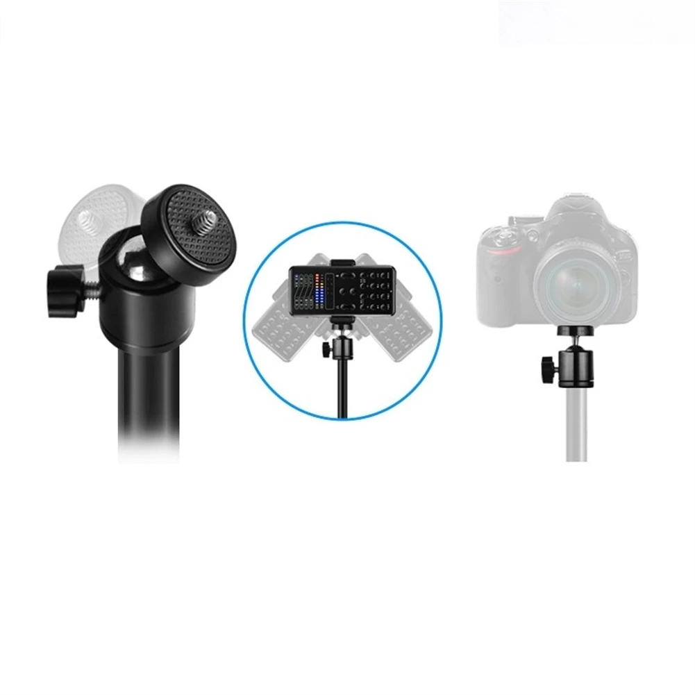 Ball Head Mount Adapter Ballhead Clamp Ball Adapter 1/4&3/8 Screw For DSLR Camera Mic Stand Camera Accessories camera ball head mount