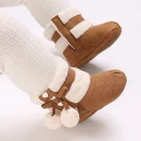 Winter baby shoes with thick fleece and warm baby cotton boots cute non slip comfortable and casual walking shoes 6