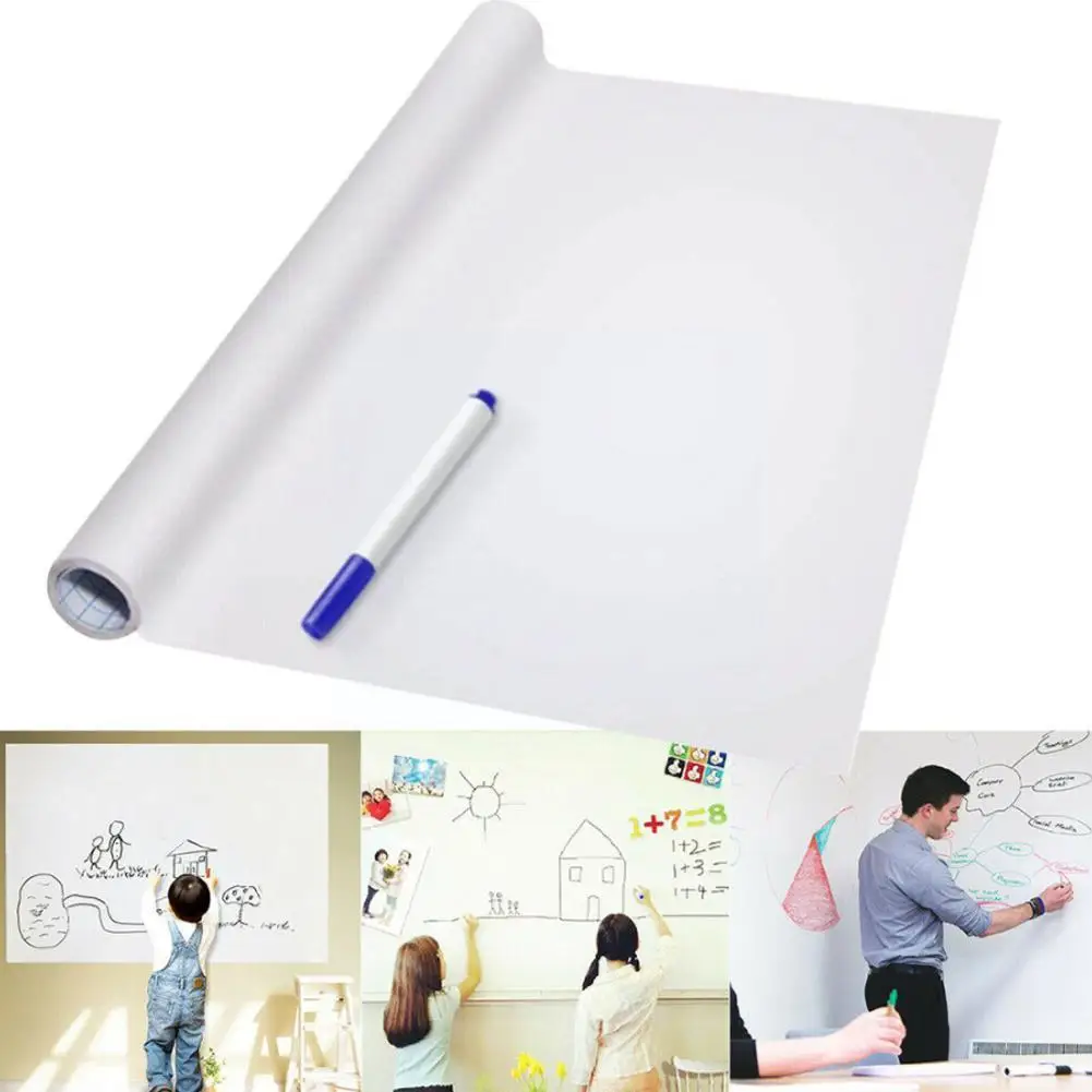 

45*200CM Whiteboard Sticker Erasable Blackboard Sticker Graffiti Film Wall Wall PVC Education Early Blackboard Sticker Teac F2N2