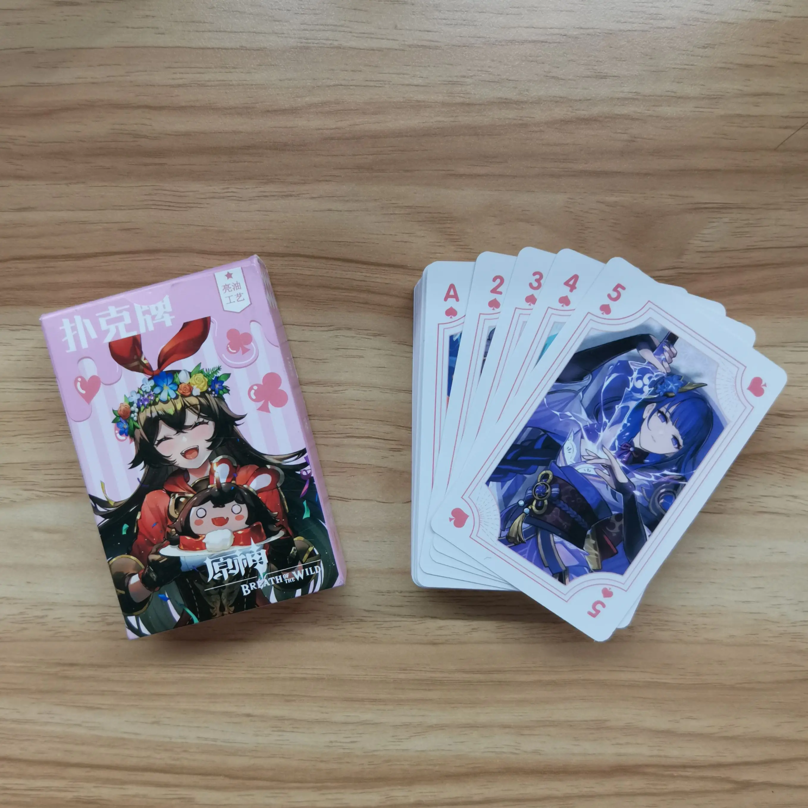 Game Anime Genshin Impact Cosplay Board Game Cards Hardcover Poker Toy Gift With Box 2