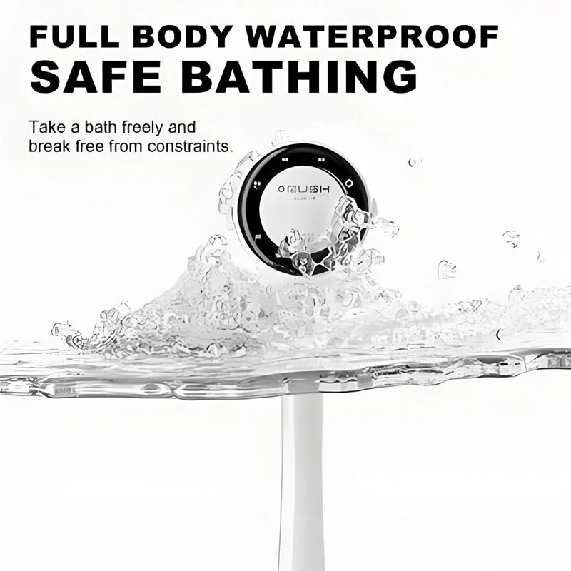 2025 NEW Electric Shower Body Cleaning Brush 5 Heads Spinning Spa Bath Brush Waterproof Long Handle Personal Back Rubbing 3 Gear