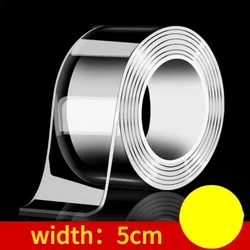 Clear High - Viscosity Seamless Wall Adhesive Tape - 5meters (Width  5cm)