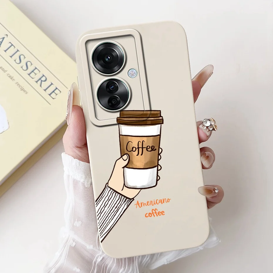 Stylish Painted Soft Silicone Back Cover - Lens Protective Case