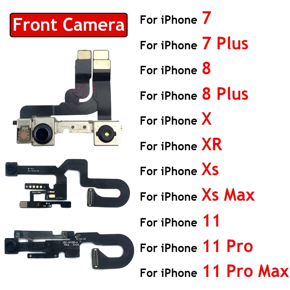 New For IPhone 7 8 Plus X XR XS Max 11 12 Pro Max Front Camera Flex Cable With Proximity Light Touch Sensor Flex Cable