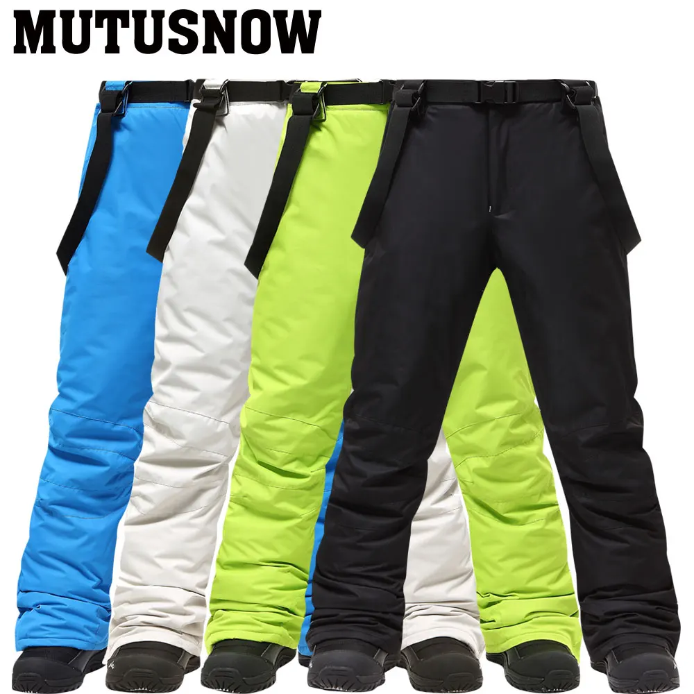 Pantalones de Snowboard para hombre, pantalones de esquí