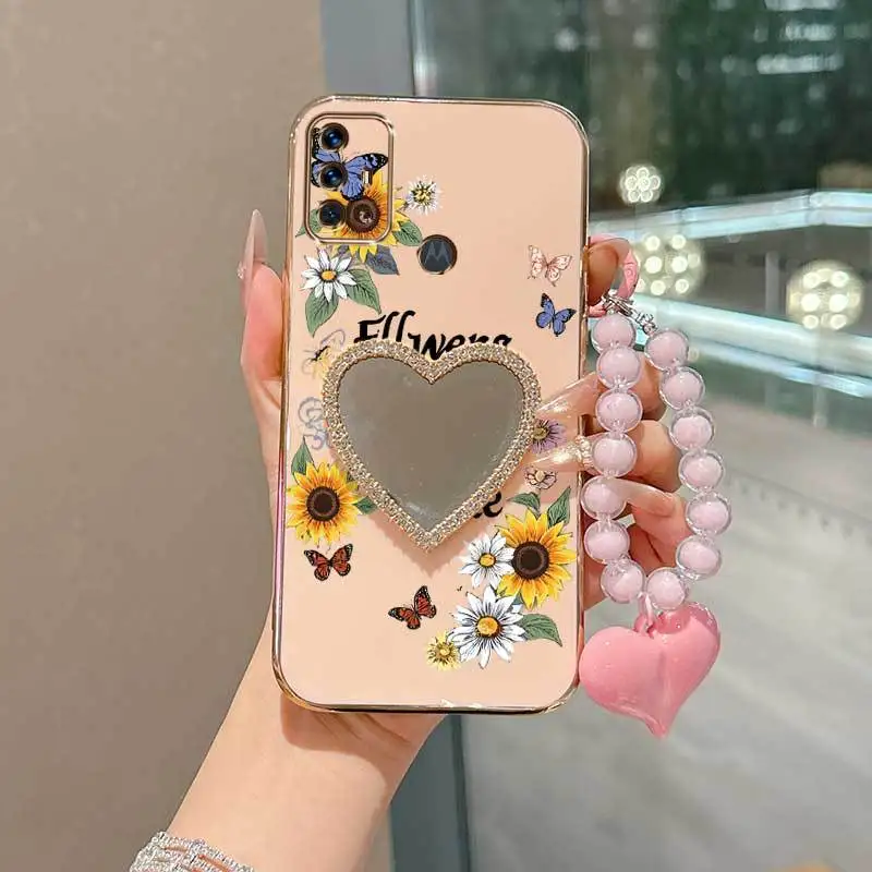 Floral Butterfly Dance Phone Case Set with Lanyard & Stand