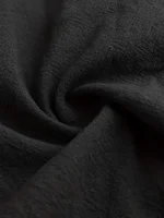 Plus Size 1XL-5XL Women's Solid Color Casual Shirt Top Fashionable Button Up Lapel Long Sleeved Shirt - Image 6