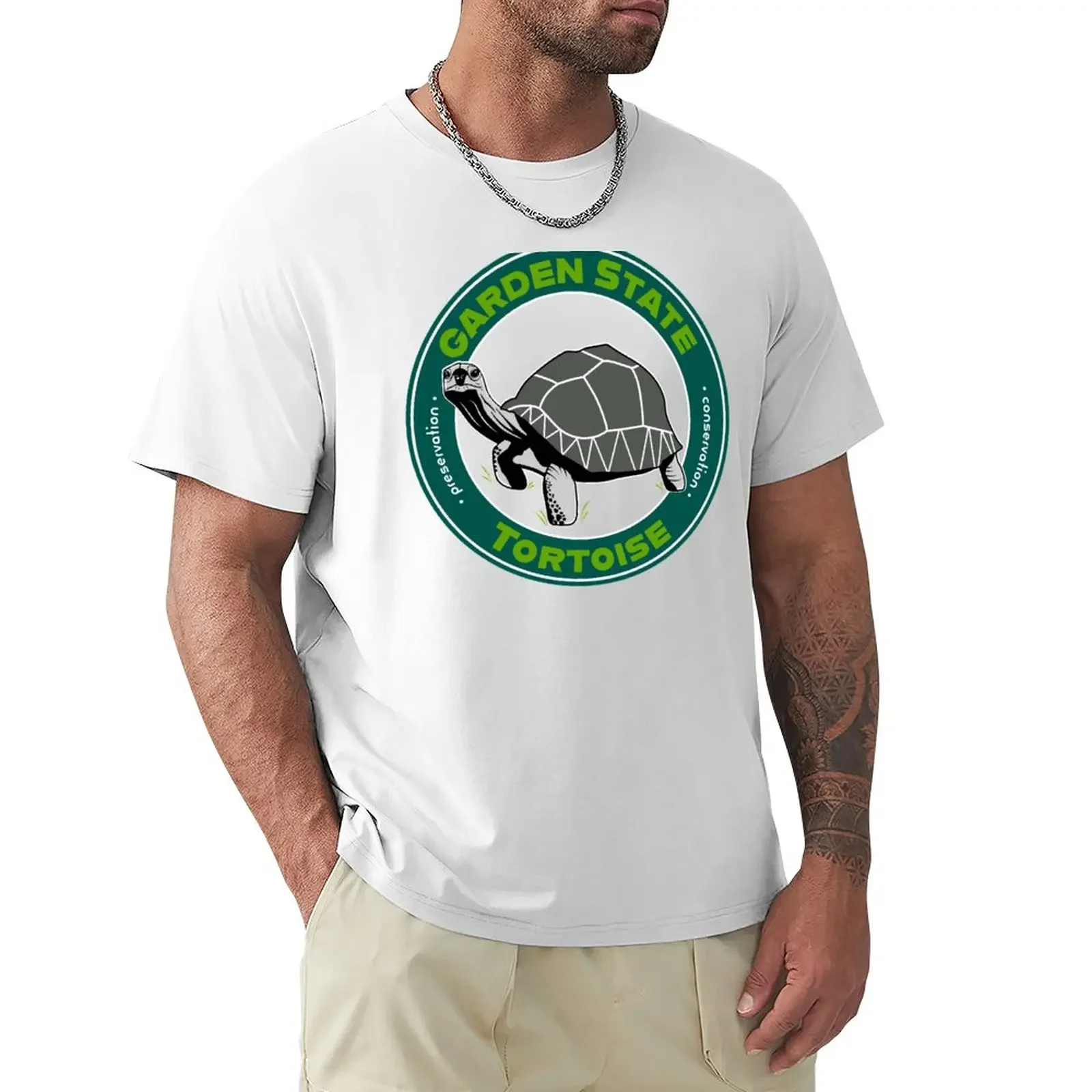 

Garden State Tortoise: Aldabra Giant Tortoise T-Shirt boys animal print vintage clothes t shirts for men cotton