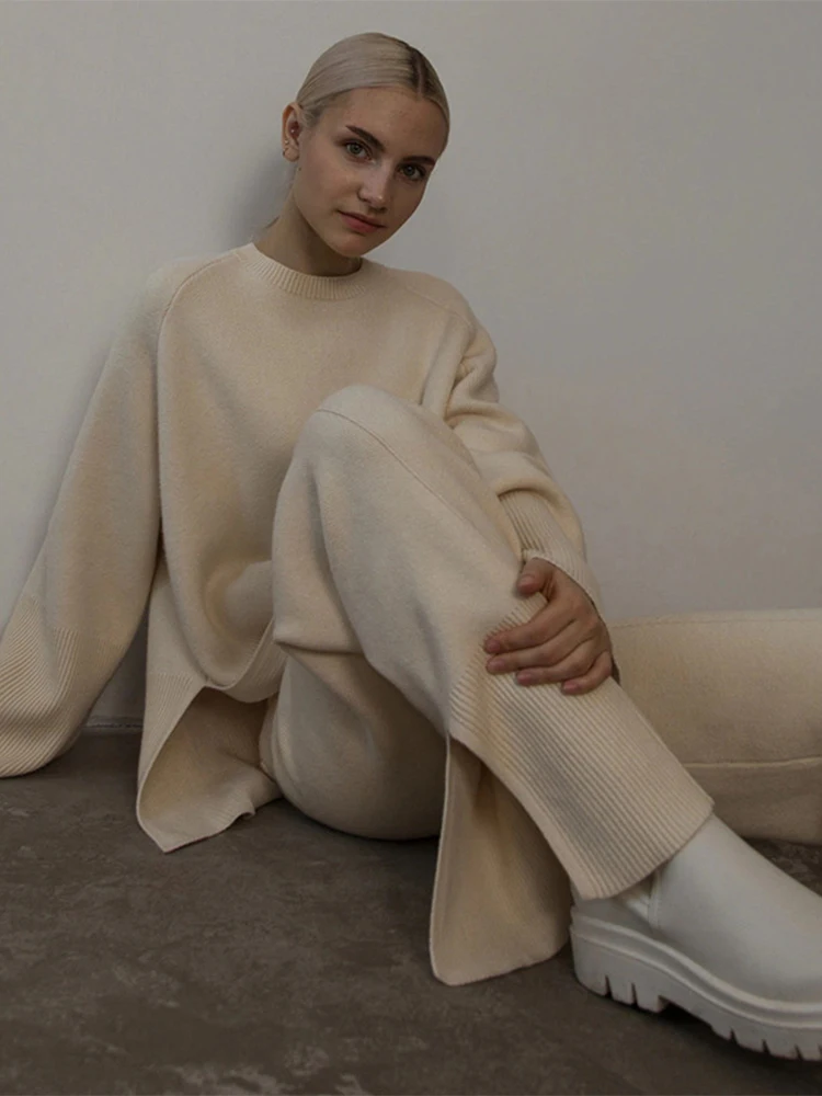 beige suit
