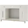 Lumina Electric Fireplace TV Stand TVs up to 48 Inch with Adjustable 7-Color LED Remote Control Heater Timer Media Storage 5