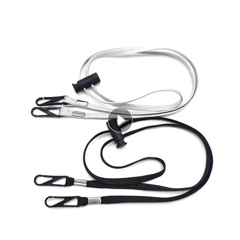 

Веревка для подвешивания маски на лицо, веревка для маски на шнурке, держатель для маски, регулируемый веревка для ушей без следов с двумя крючками