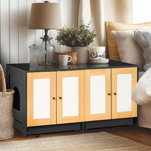 Double Litter Box Cabinet 3