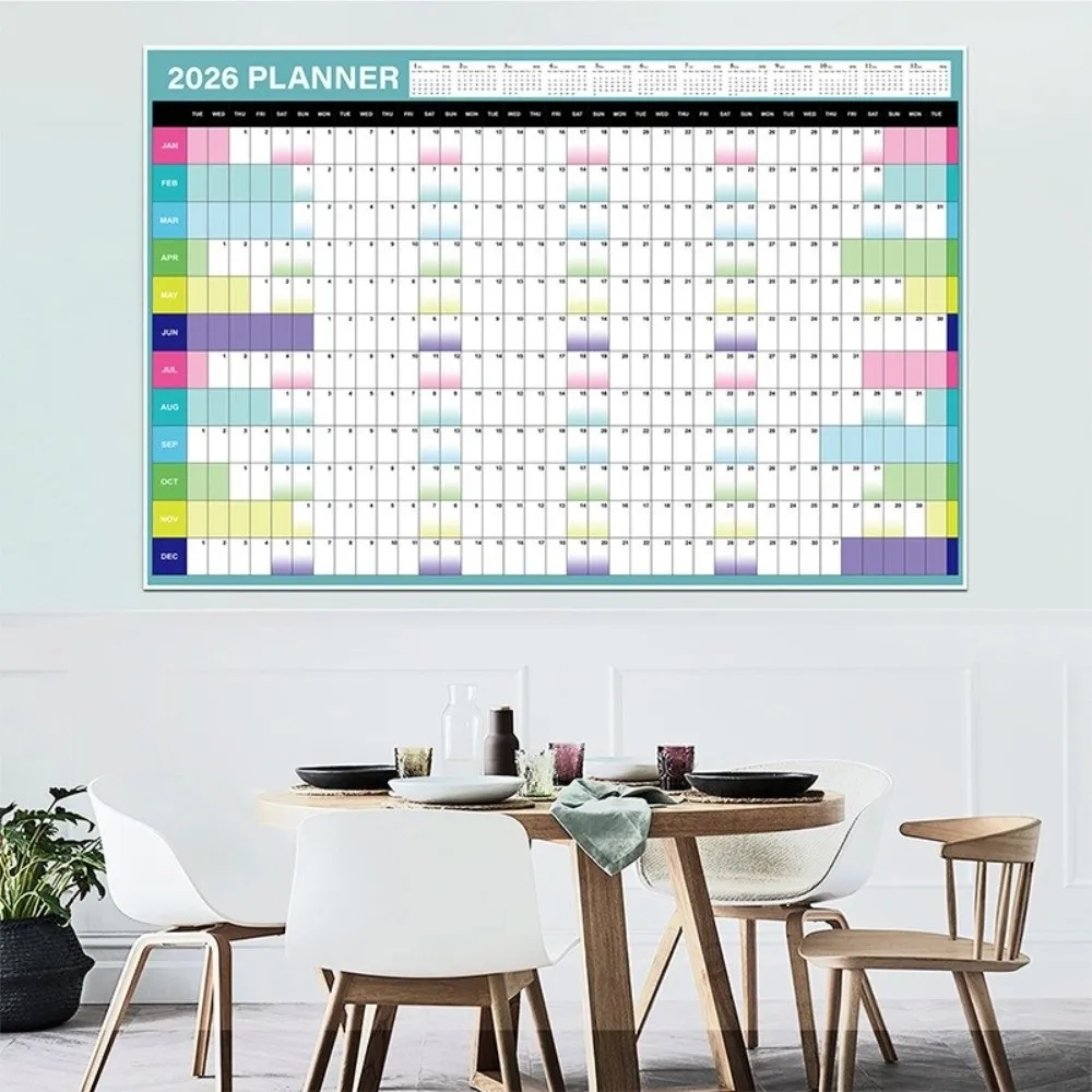 Large Wall Calendar and Daily Planner - Annual Agenda Organizer with To-Do List and Yearly Schedule