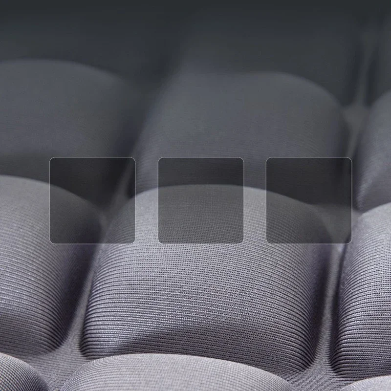 5D Air Pressure Seat Cushion - Polyester Office Chair Pad with Lumbar Support, Non-Inflatable Car & Wheelchair Cushion