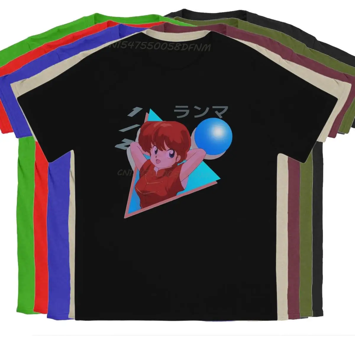 

Men's 80s Retrowave Classic T-shirts Ranma Malega Pure Cotton Tops Novelty Men T Shirts Summer Tops Tee Shirt Father's Day Gifts