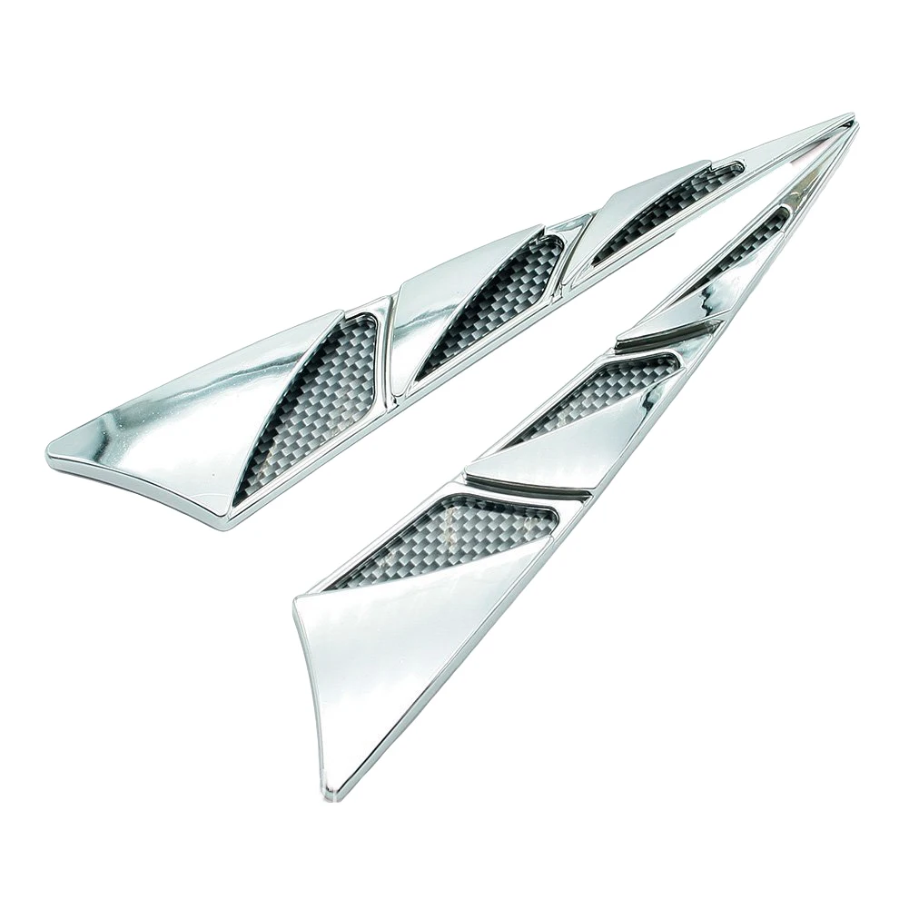 1Pair Car Exterior Decoration Car Hood Stickers Universal Side Air Intake Bonnet Simulation Vent Cover Hood Car-styling hood scoop stickers,car body trim accessories