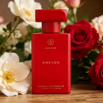 OAKCHA SWEVEN perfume is a fragrant and rich oriental flower fragrance. The red bottle is designed to attract the eyes with advanced design, and the fragrance lasts for a long time. It has a cool and charming imperial sister aura. mature woman 1