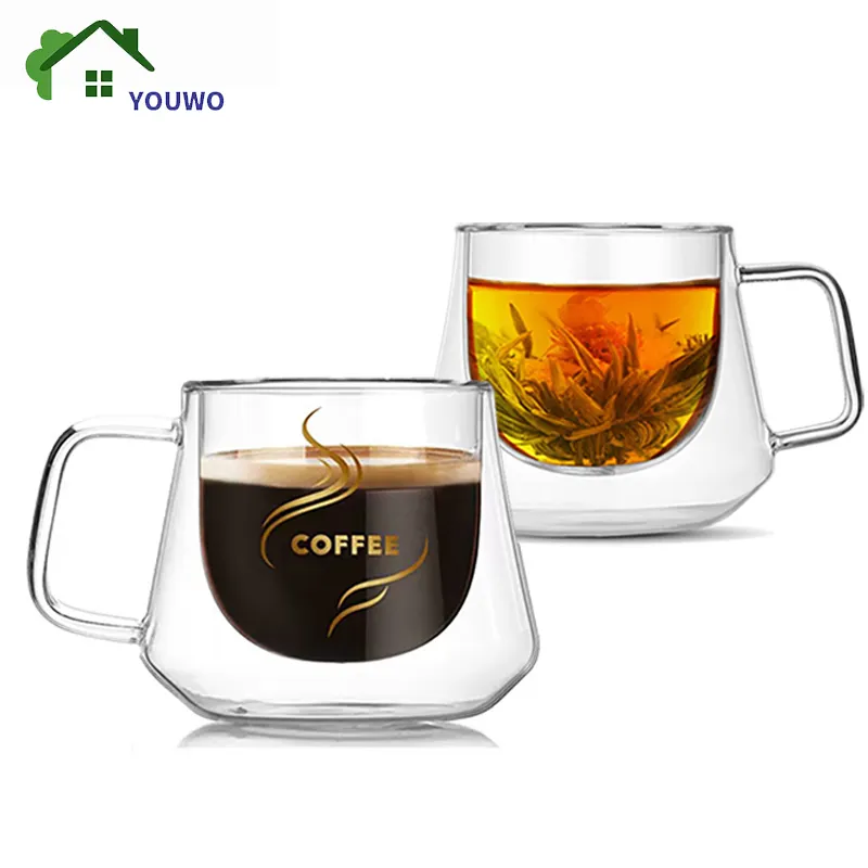 Clear Double Wall Coffee Glass Coffeeware Products