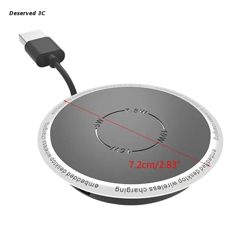 R9cb Built In Desktop Device Qi Fast Wireless Charger 15w 10w 7.5w Quick  Charger 3.0 - Chargers - AliExpress