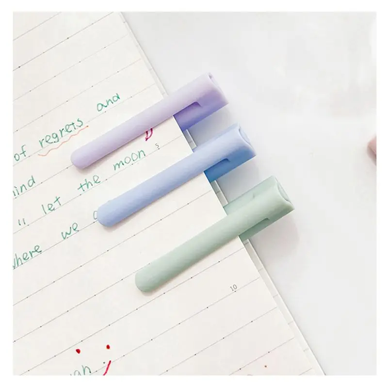 A46M 컬러 젤 펜 파스텔 잉크 색상 빠른 건조 잉크 펜 중성 펜 파인 팁 0.5Mm 사무용품 쓰기 저널