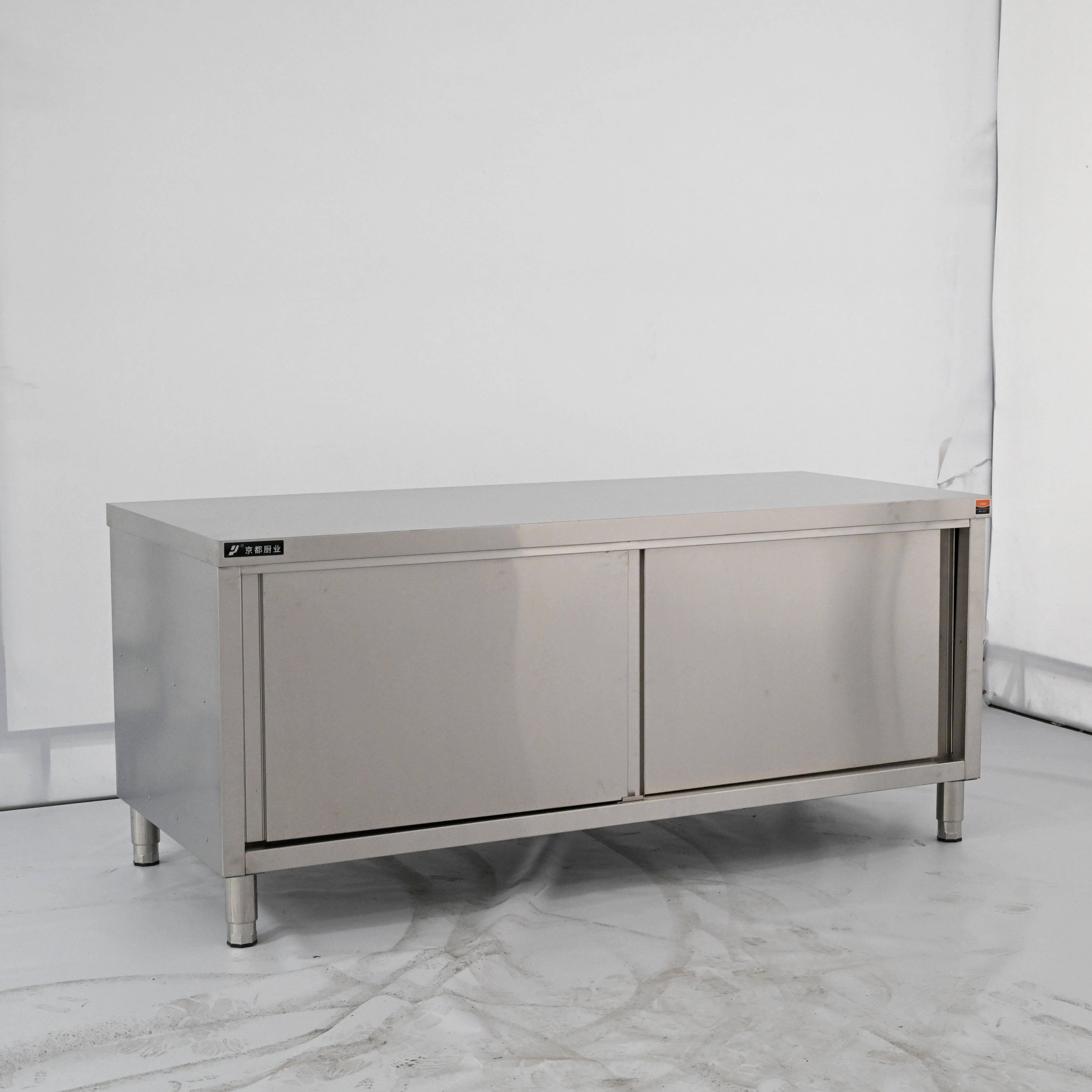Luxury Commercial Kitchen Work Table Stainless Steel Cabinet for Restaurant Hotel or Home Use Square Shape Storage Solution