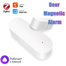 

Aubess Tuya ZigBee Door Magnetic Alarm Door Window Sensor Smart Life Smart Detector Independen Work With Alexa And Google