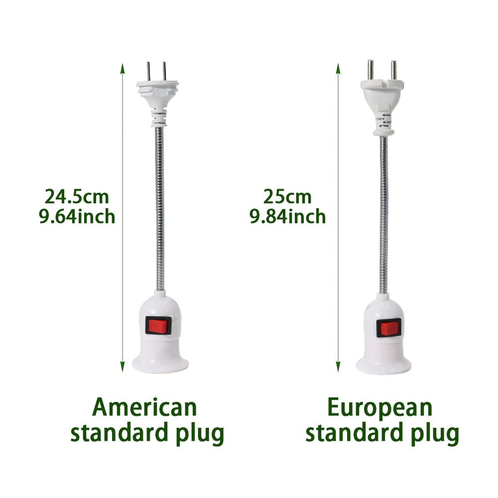 1PC E27 Flexible Extension Converter LED Light Lamp Bulb Extend Adapter Socket Wall Socket Lamp Base Holder Screw EU Plug lamp holder lamp bulb holder socket converter lamp base lamp socket adapter lamp socket extender