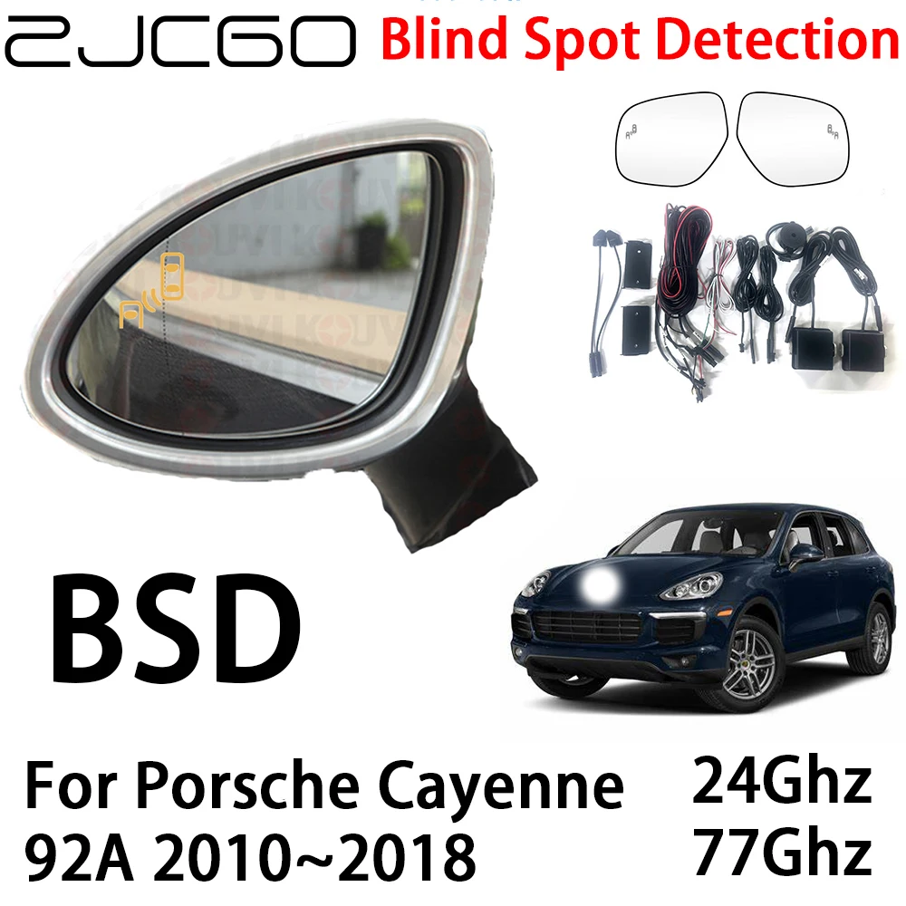 

Автомобильный BSD-радар ZJCGO, система обнаружения слепых зон, предупреждение об вождении для Porsche Cayenne 92A 2010 ~ 2018
