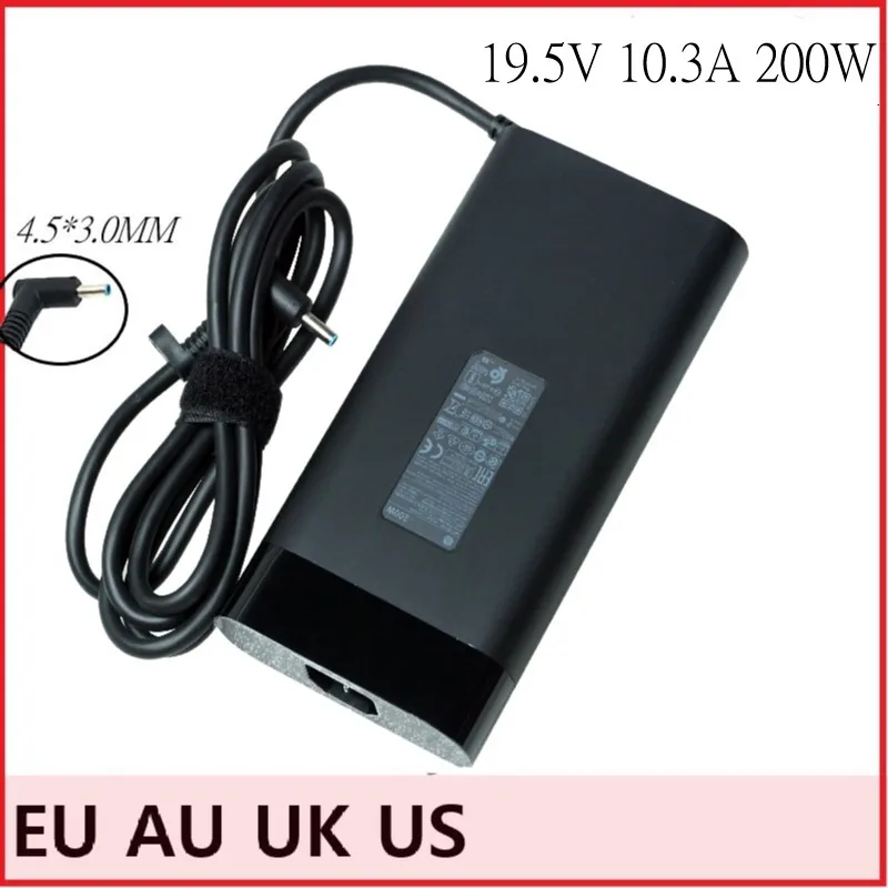 Adaptador Portátil para hp Tpn-da10 Tpn-ca03 W2f75aa L00818850 L00895003 10.3a Adp200hb b 19.5v 200w 15-dc0124tx Rtx2060