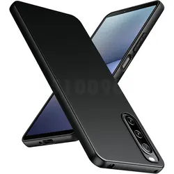 Premium Black Soft TPU Silicone Case for Sony Xperia - Sleek and Durable Protection (Black)