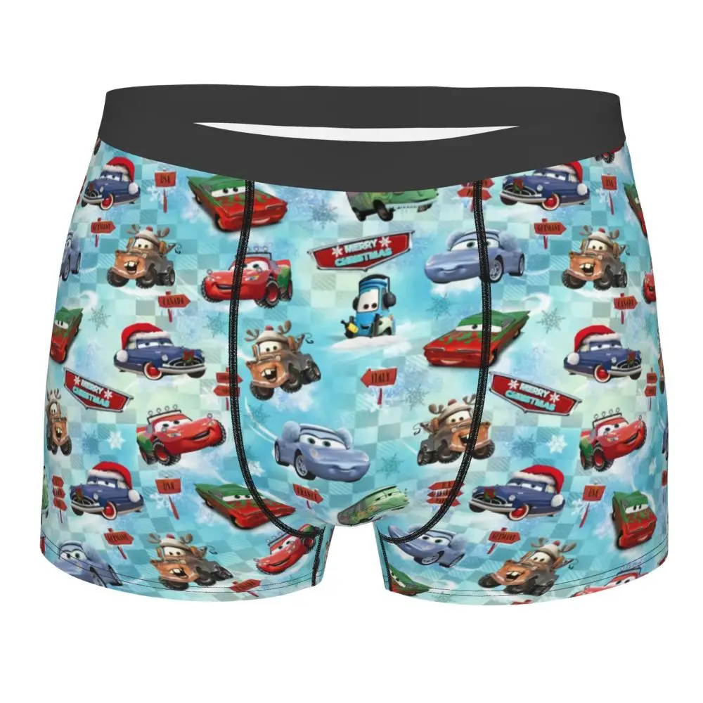 Custom Lightning McQueen Car Collage Boxers Shorts Men's Briefs Underwear Cool Underpants