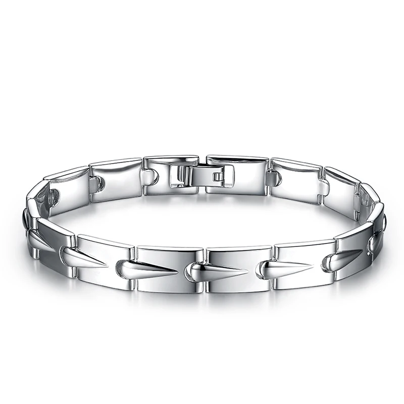 100% 990 Sterling Silver Men's Bracelet Flat Chain Atmospheric Domineering  Boys' Wide Bracelet - Bracelets - AliExpress