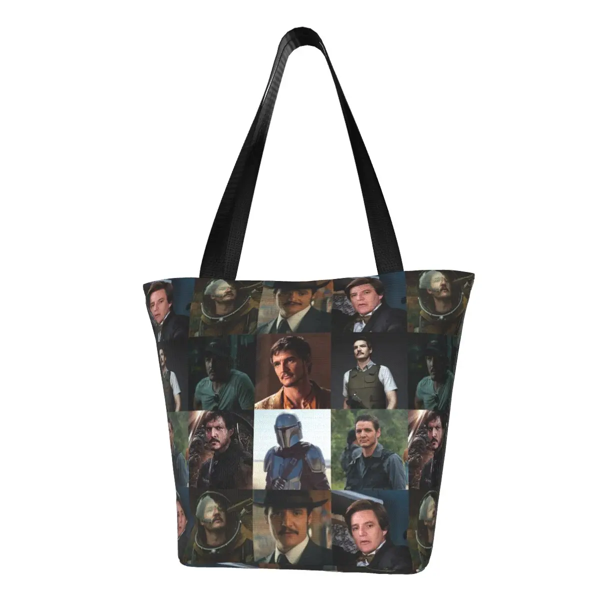 

Fashion Unisex Pedro Pascal Collage Top Handle Bags Accessories Handbag