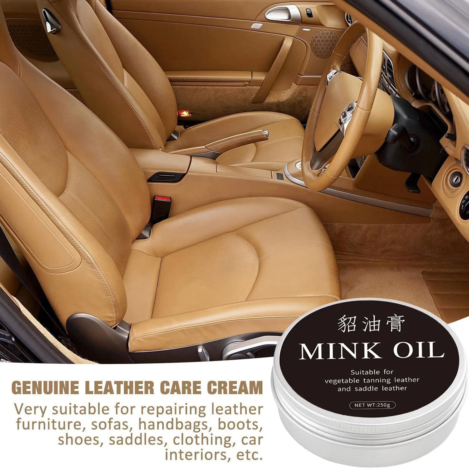Spray 8oz Leather Mink Leather Care Care Oil Leather Clothing Leather Bag High End Care Leather Foaming Shower Sprays 2