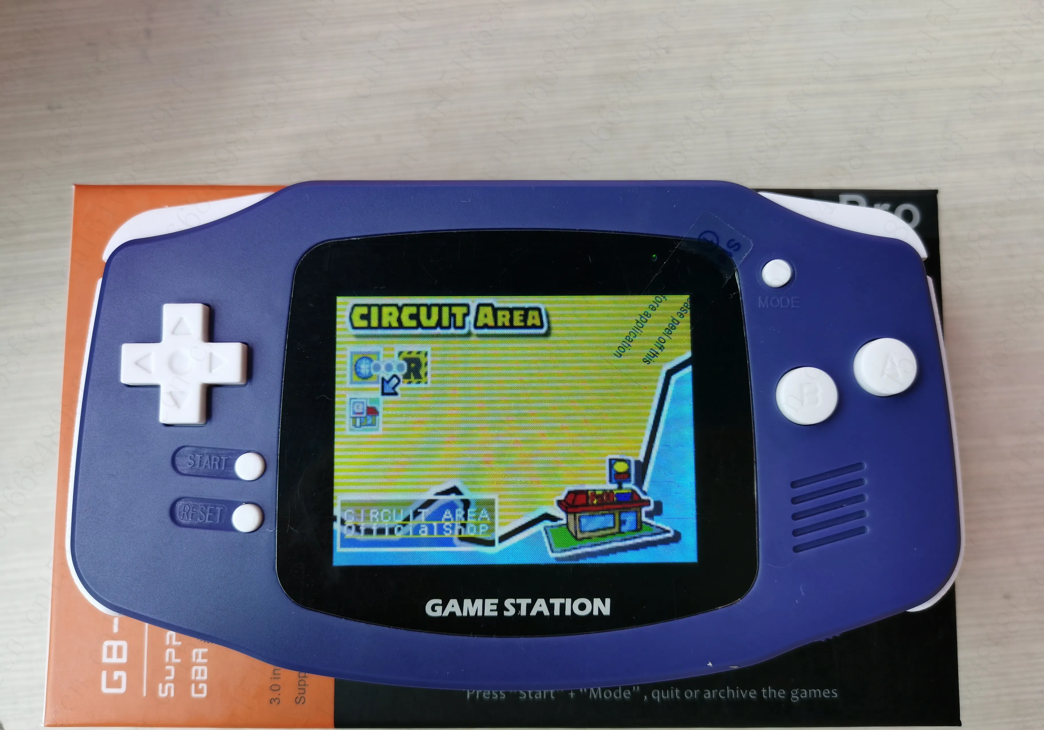 5180 Games 3 Inch Retro Handheld Game Console Player with 3 Emulators for Genesis for Nes for GBA  Support TF Card Save&Load