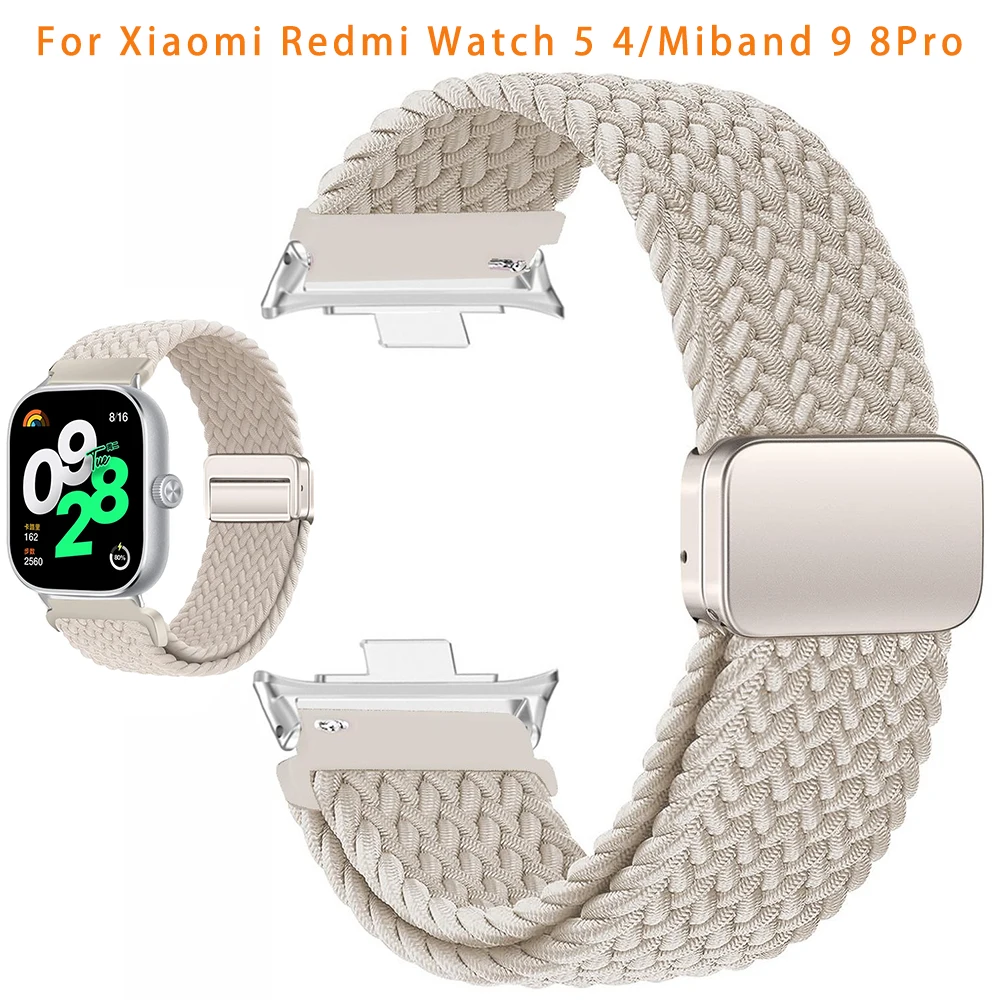 Adjustable Braided Sport Nylon Magnetic Loop Strap in Versatile Colors