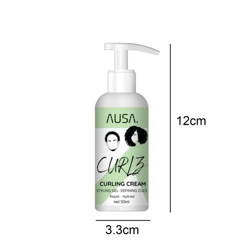 Description Picture 4 of item50ml Curl Defining Cream Moisturizing Nourishing Anti-Frizzy Prevent Dryness Essencial Fluffy Elastin Lightweight Hair Styling