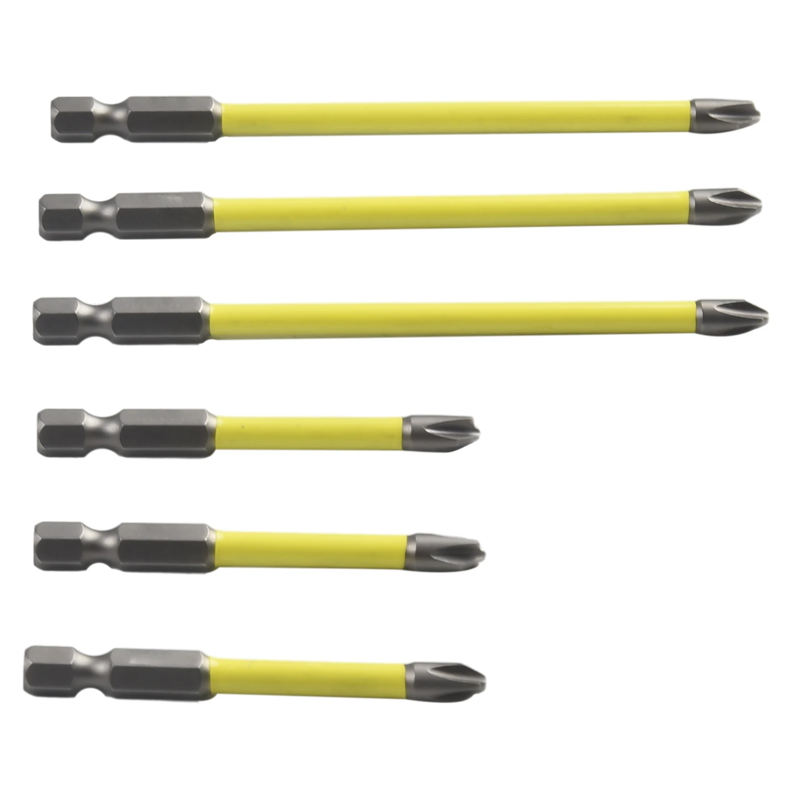 6Pcs FPH2 Slotted Cross Screwdriver Bit Magnetic Batch Head 65mm 110mm For Electrician Alloy Steel Screwdriver Set