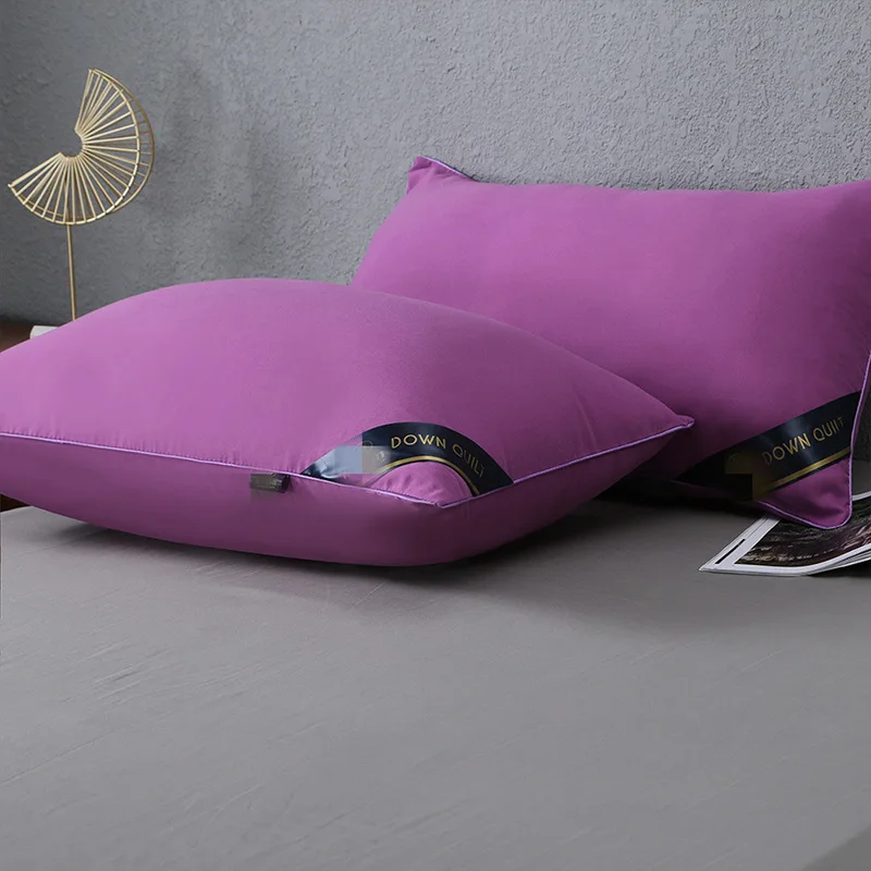 

Мягкая удобная подушка для защиты шейного отдела позвоночника, однотонные полипропиленовые хлопковые подушки для сна, модная подушка для односпальной кровати, спальни, гостиницы