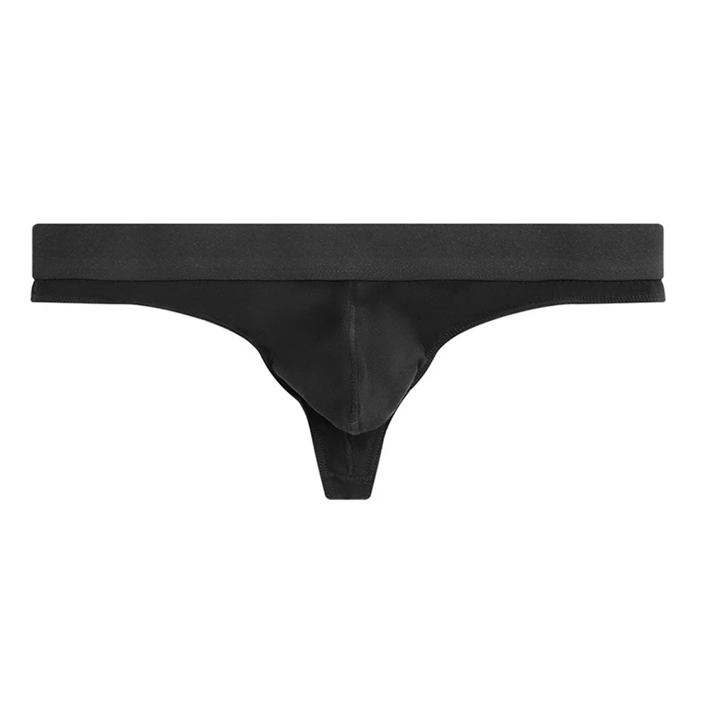 

Men Sexy Bulge Pouch G-string Soft Cotton Underwear T-back Thongs Male Breathable Underpants Low Waist Bikini Panties