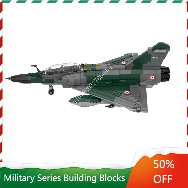 

1144 шт. MOC модель военного оружия Dassault Mirage 2000 N, модель боевика ВВС, строительные блоки, технологические кирпичи, сборка, игрушки, подарок