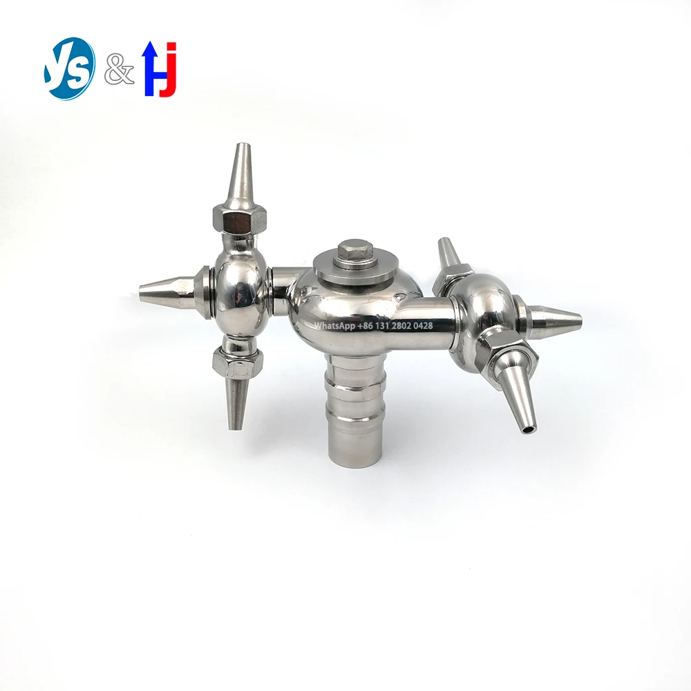 

3/4" 2" DN20-50 CIP 360Degree Rotary Tank Washing Nozzle, Cleaning Ball, Sanitary Canister Barrel, Water Fluid Driven Rotating