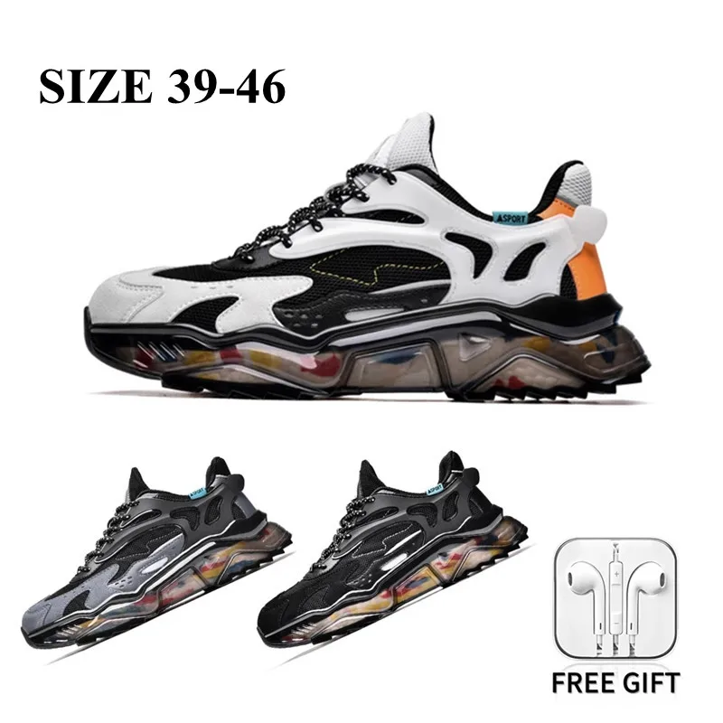 

Youpin Men Sneakers Outdoor Casual Shoes For Mens Fashion Breathable Non-Slip Platform Sport Dad Shoes Male Size 39-45