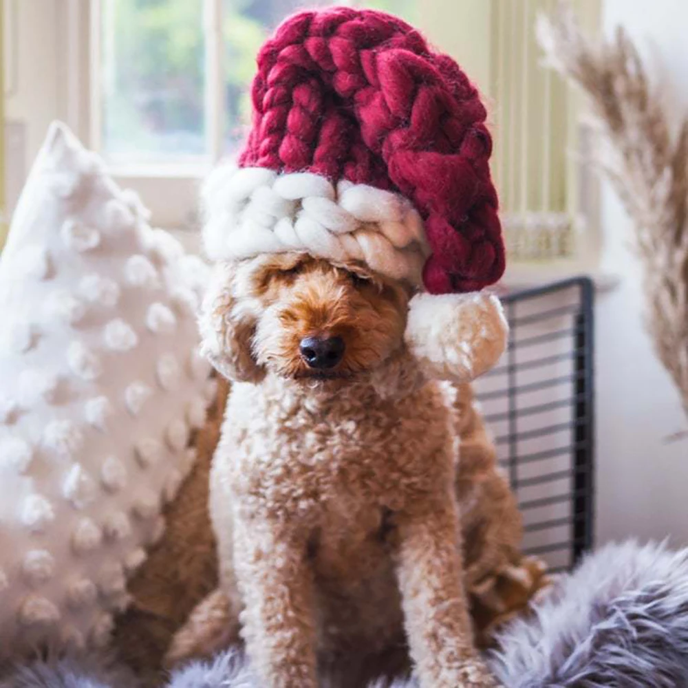 Knitted Christmas Hat Cute Pompom Adult Child Soft Beanie Santa Cap New Year Party Xmas Home DIY Decor Kids Favourite Gifts