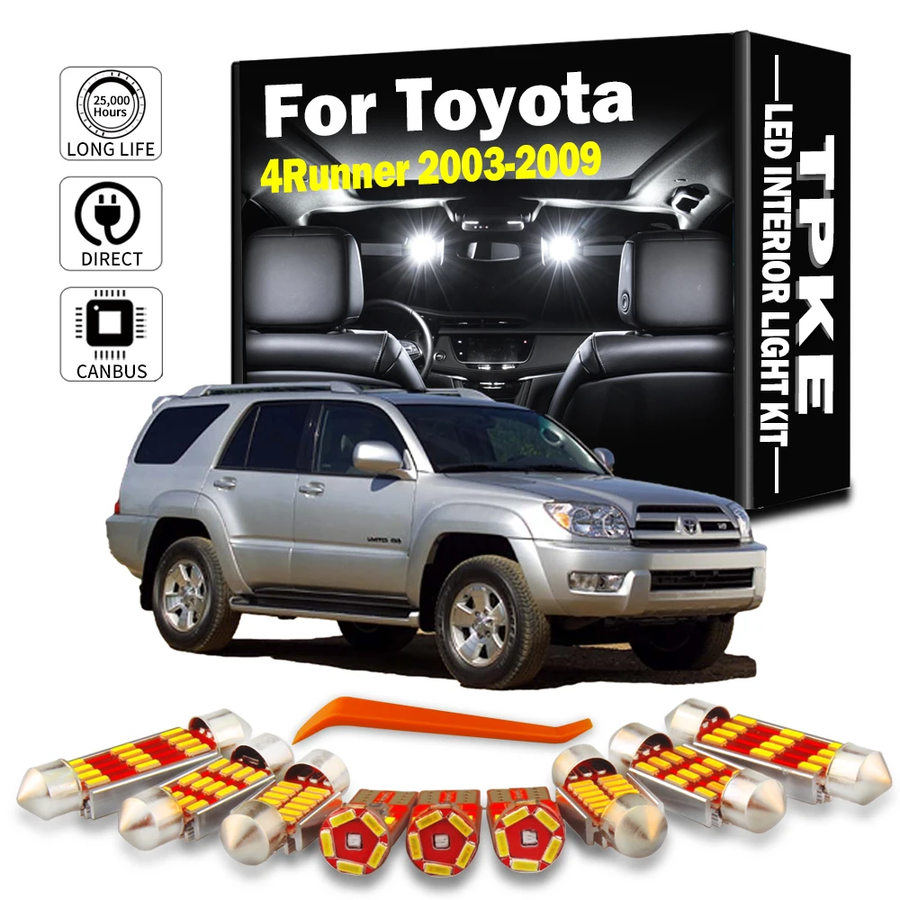 TPKE 20Pcs Canbus LED Interior Map Dome Sun Visor Light Kit For Toyota  4Runner 2003 2004 2005 2006 2007 2008 2009 Courtesy Lamp - AliExpress, image size:1000x1000