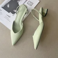 Chaussures pour femmes offre spéciale Slingbacks femmes talons hauts bouche peu profonde bureau et carrière Sexy sans lacet orteil gladiateur sandales 3