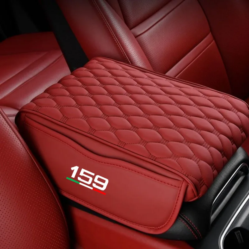 

Car Armrest Box Pad Thicken Center Console Arm Rest Protector Cover with Storage Pocket for Alfa Romeo 159 Accessories