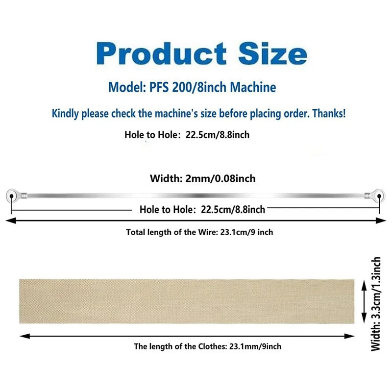 Impulse Sealer Replacement Parts 12 Inch-2 Mm Heat Seal Strips PTFE Tapes Sealer Replacement Accessories Elements 6 Pack