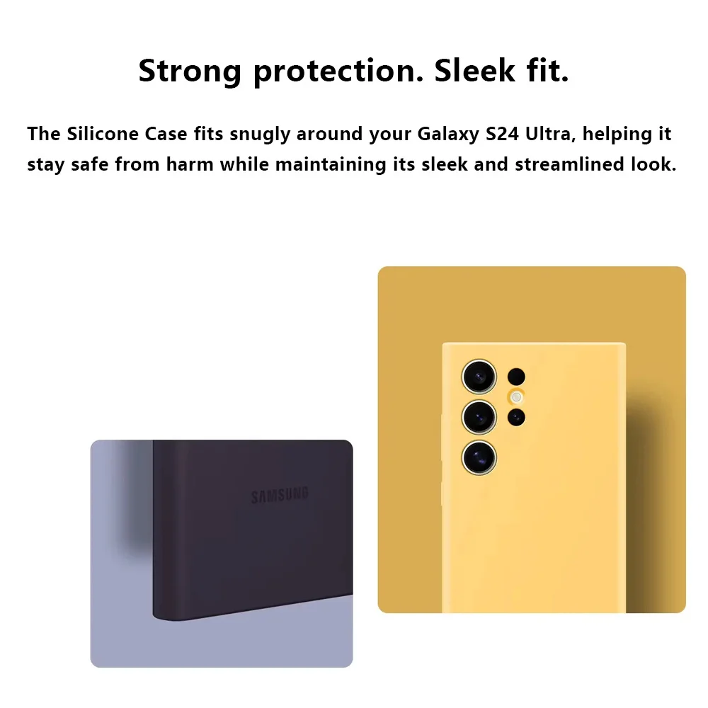 Premium Silicone Protective Case for Samsung Galaxy S24 Ultra